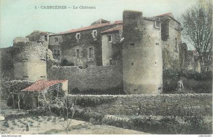 .CPA FRANCE 84 " Cabrières, Le château"