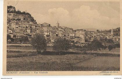 Cadenet Vue Générale
