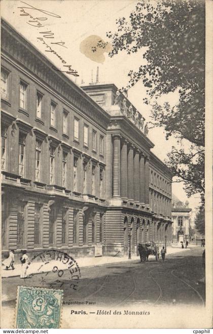 CPA Paris Hotel des Monnaies
