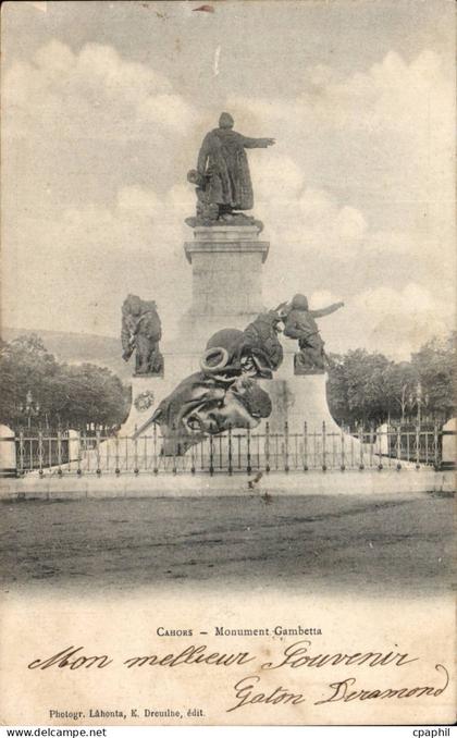 CAhors cPA Monument Gambetta
