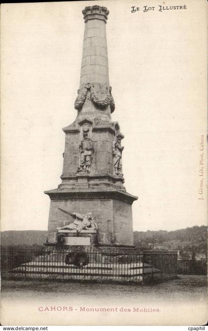 Cahors - Monument des Mobiles - CPA