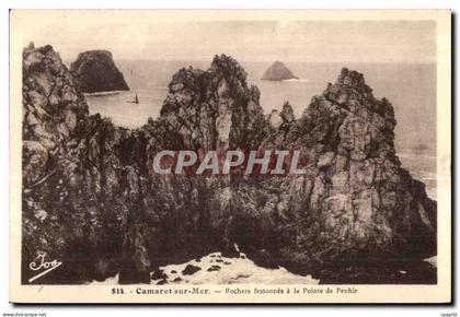 Camaret sur Mer - Rochers festonnes a la Pointe de Penhir - CPA