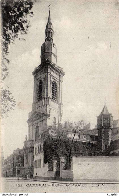 CPA Cambrai Eglise Saint Gery