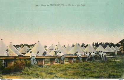 CPA Camp de Mourmelon On Lave son linge Militaria