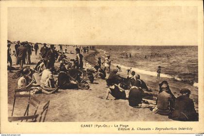 CPA Canet la Plage