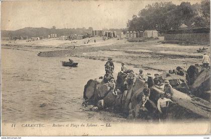 CPA Carantec Rochers et Plage du Kélenn