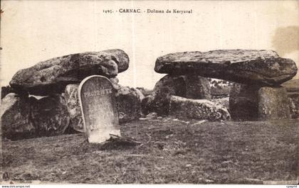 CPA Carnac Dolmen de Keryaval