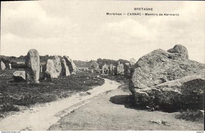 CPA Carnac Menhirs De Kermario