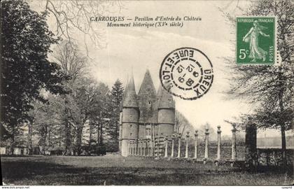 CPA Carrouges Pavillon D'Entree Du Chateau