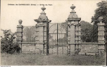 CPA Chateau de Carrouges Grille du Parc