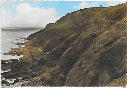 CPSM Carteret Les Falaise et le Phare