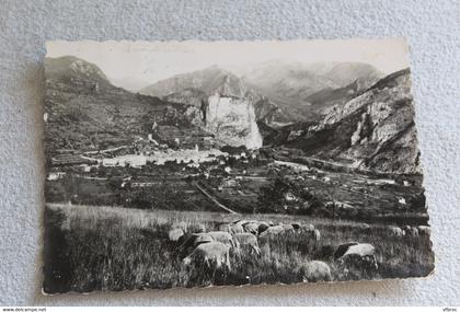 Cpm, Castellane, vue générale et le Roc, Alpes de haute Provence 04