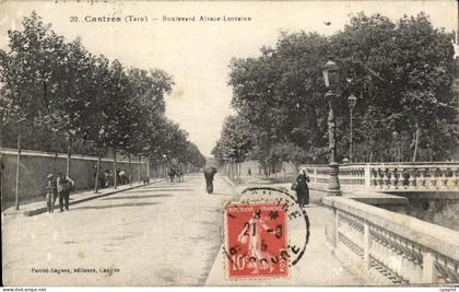 CPA Castres Boulevard Alsace Lorraine