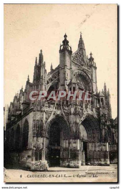 Caudebec en Caux CPA L'eglise