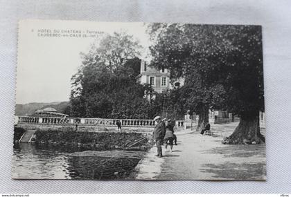 Caudebec en Caux, hôtel du château, terrasse, pêche, Seine Maritime 76