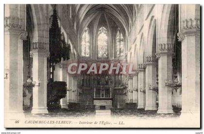Caudebec les Elbeuf - Interieur de l'Eglise - CPA