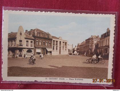 CPSM - Caudry - Place Eugène Fiévet