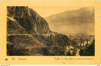 CPA Cauterets Vallee de Pierrefitte et route de Cauterets