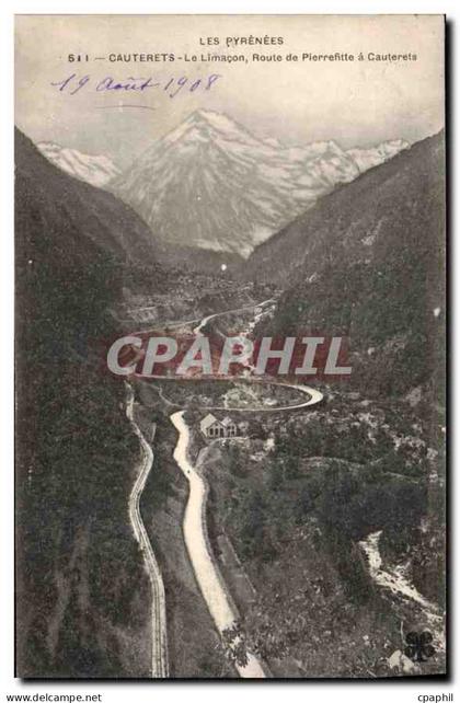 CPA Les Pyrenees Cauterets Le Limacon Route de Pierrefitte a Cauterets