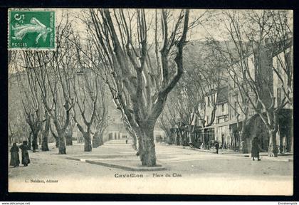 CPA - Carte Postale - France - Cavaillon - Place du Clos - 1913 (CP19451OK)