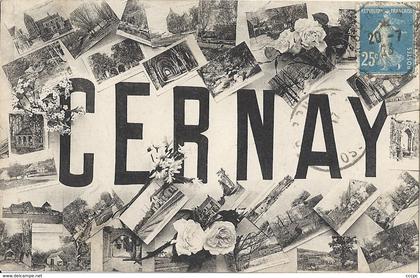 CPA Cernay vue multiples