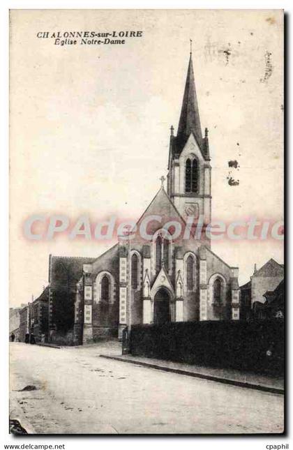 CPA Chalonnes Sur Loire Eglise Notre Dame