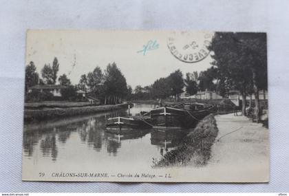 Châlons sur Marne, chemin de halage, Marne 51