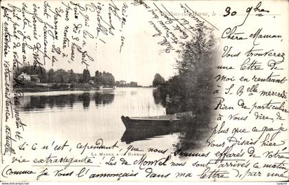 CPA Chalons Sur Marne La Marne et La Barrage