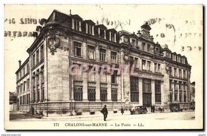 CPA Chalons Sur Marne La Poste