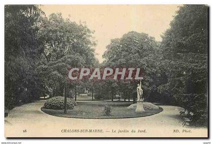 CPA Chalons sur Marne Le Jardin du Jard