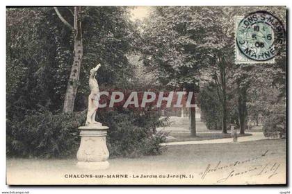 CPA Chalons sur Marne Le Jardin du Jard