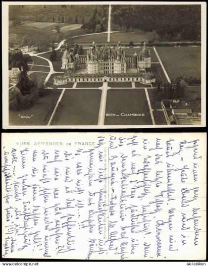 Chambord Château de Chambord Schloss VUE AÉRIENNE Luftaufnahme 1940
