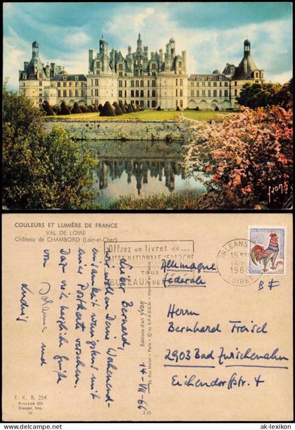 CPA Chambord Château de Chambord Schloss 1968
