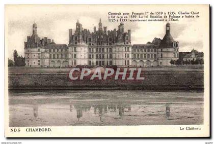 CPA Chambord le chateau