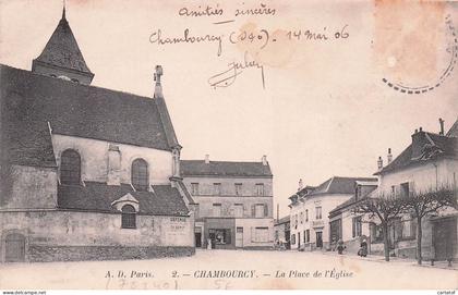 CHAMBOURCY .  La Place del'Eglise