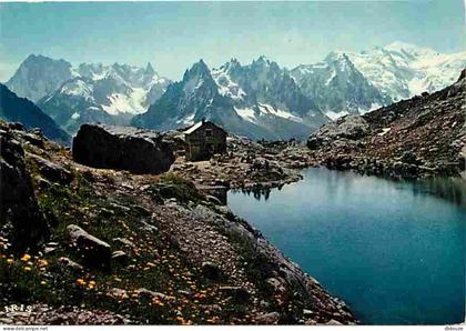 Carte Postale - 74 - Chamonix - Mont-Blanc - Le Lac Blanc - Grandes Jorasses - Les Aiguilles de Chamonix - Le Mont-Blanc