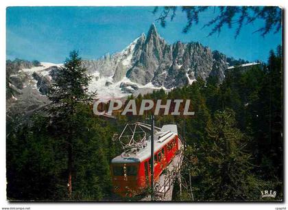 CPM Chamonix-Mont-Blanc Le Chemin de fer du Montenvers et l'Aiguille du Dru