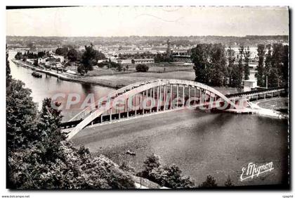 CPA Champagne Sur Seine La Passerelle Des Eaux