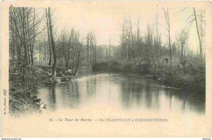 Carte Postale Ancienne - 94 - Champigny sur Marne - Le Tour de Marne - De Champigny à Chennevières - Précurseur - CPA -