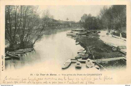 Carte Postale Ancienne - 94 - Champigny sur Marne - Le Tour de Marne - Vue prise de Champigny - Précurseur - CPA - Voir