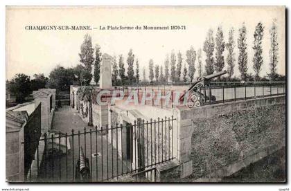 Champigny sur marne CPA La plateforme du monument 1870 1871 guerre