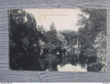 Cpa Champigny sur marne(94) la marne a Champigny