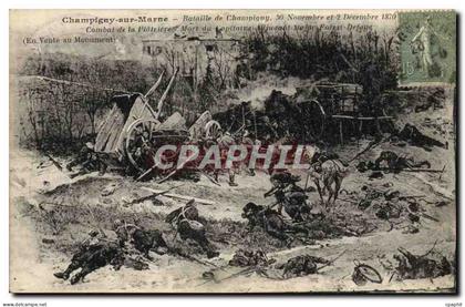 CPA Militaria Champigny sur Marne Bataille de Champigny