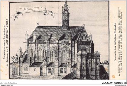ADOP4-37-0378 - CHAMPIGNY-SUR-VEUDE - Sainte-chapelle saint-louis du château de champigny-sur-veude