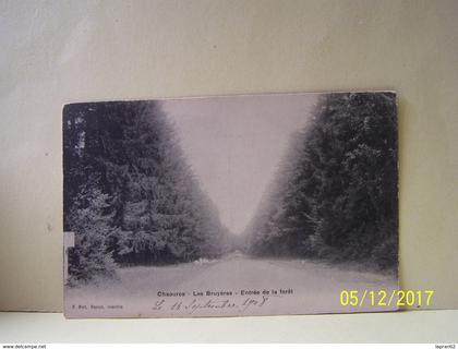 CHAOURCE (AUBE) LES BRUYERES. ENTREE DE LA FORET.