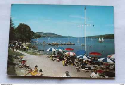 Cpm, Charavines les Bains, la plage des dauphins, Isère 38