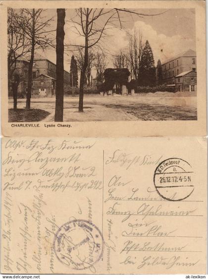 Charleville-Mézières Charleville-Mézières Lysée Canzy Grande Guerre   1917