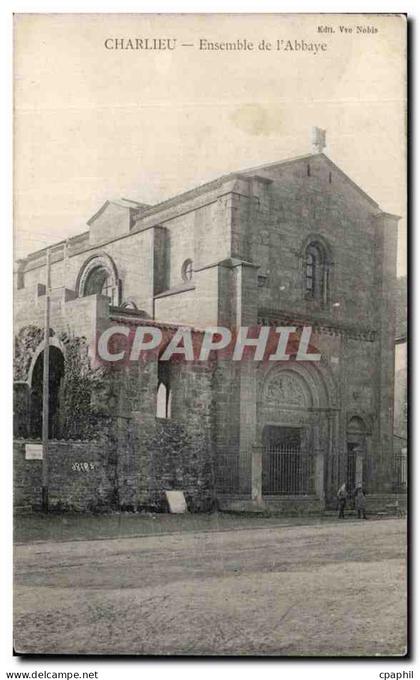 CPA Charlieu Ensemble de l Abbaye