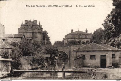CPA Les Vosges Charmes sur Moselle Le Pont des Chevres