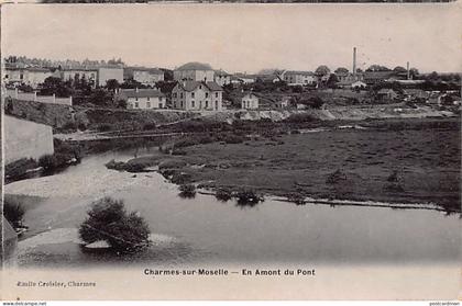 France - CHARMES-SUR-MOSELLE (88) 1912 Vue générale en amont du Pont - Ed. Photo Emile Croisier, Charmes
